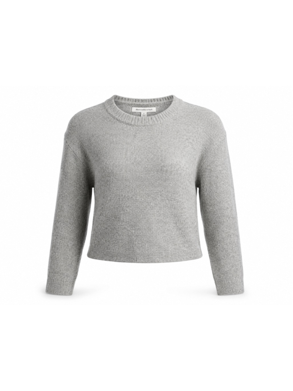 Vintage 90s Pendleton Women L Gray 100% Cashmere Cropped Crewneck Sweater USA
